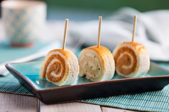 Canapés enrollados