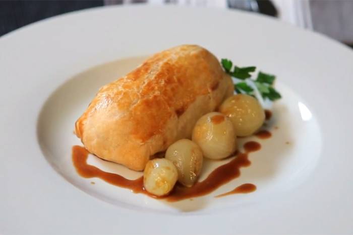 Solomillo de cerdo hojaldrado