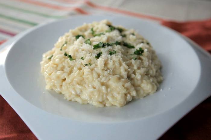 Risotto cuatro quesos
