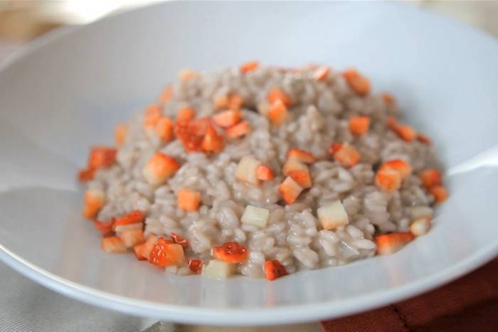 Risotto de fresas