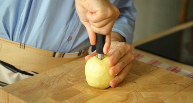 Cómo descorazonar manzanas