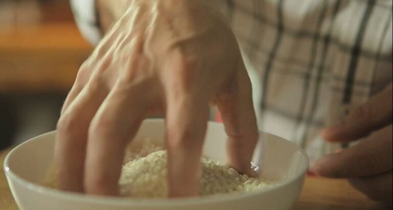 Calcula la cantidad de arroz