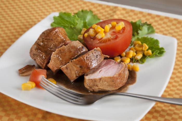 Solomillos de cerdo con cola