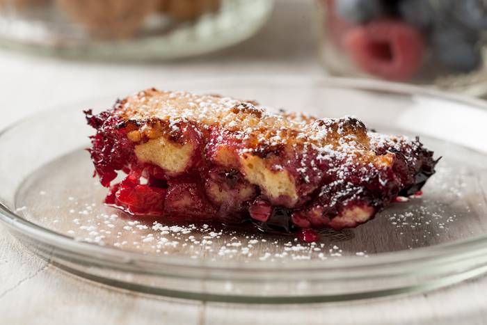 Crumble de frutos rojos
