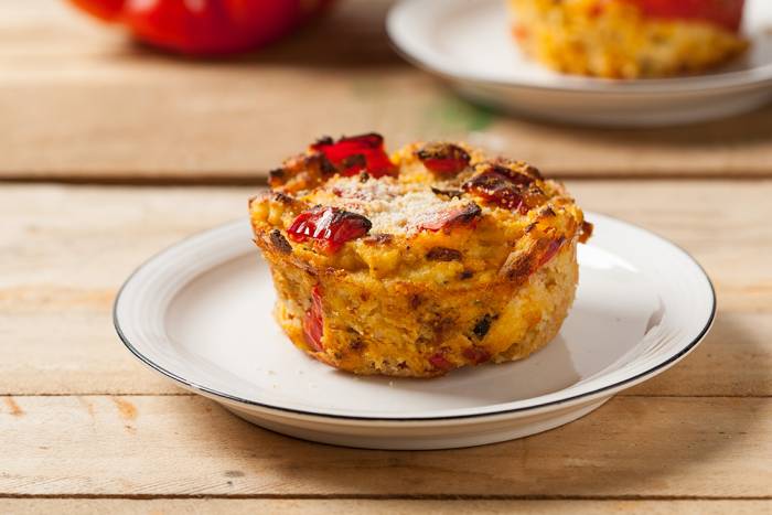 Tarta salada con pimiento