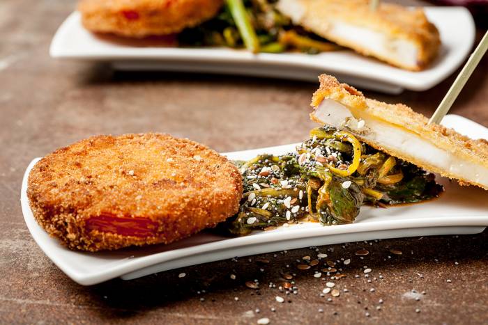 Medallones de verdura rebozados