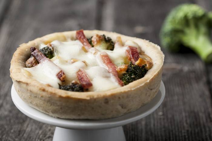 Mini quiche de verduras y bacon