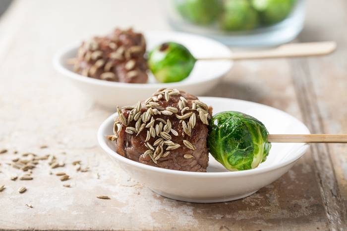 Pincho de carne y verdura