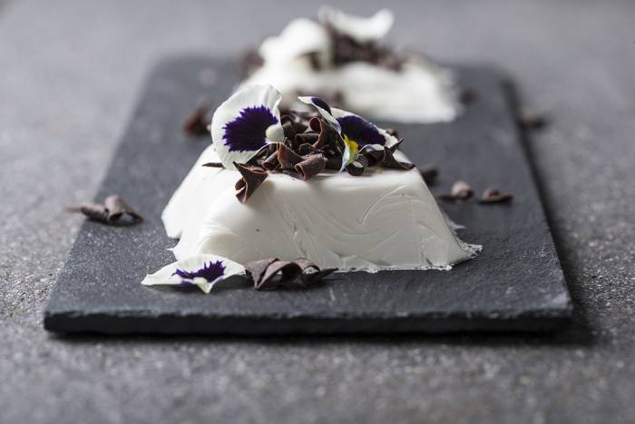 Panacota con chocolate