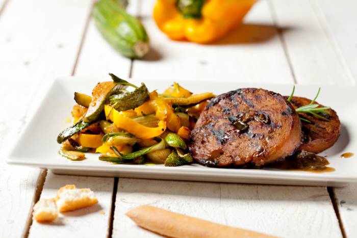 Seitán con verduritas