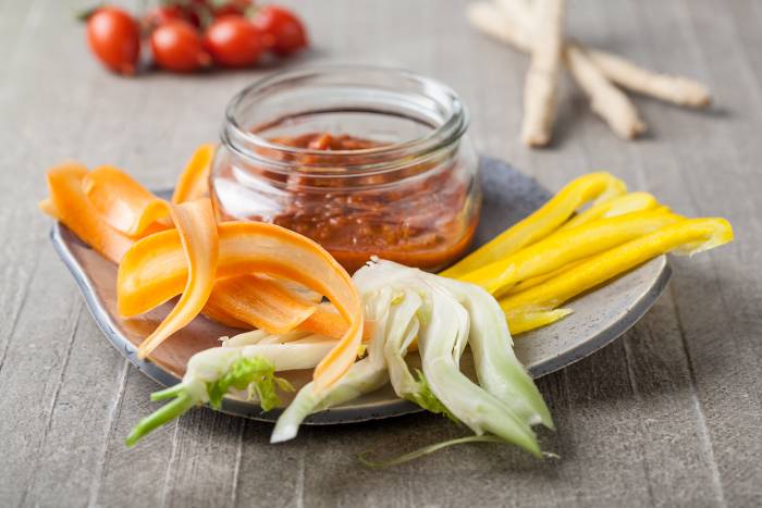 Crudité de verdura marinada