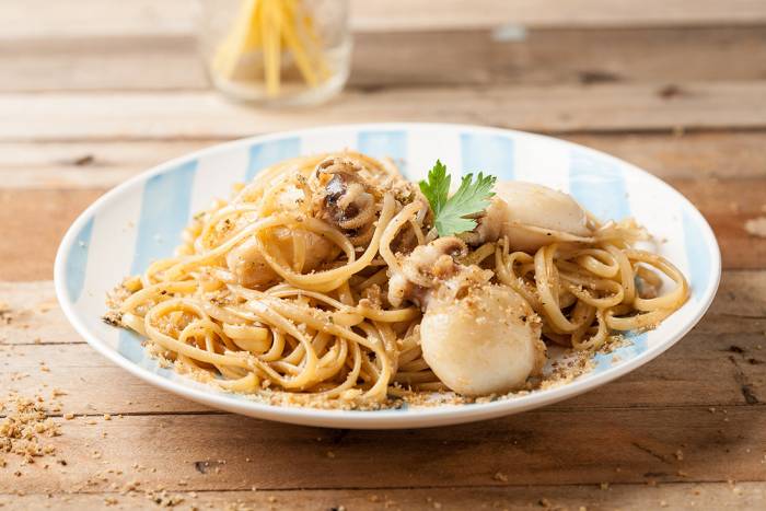 Espaguetis con calamares