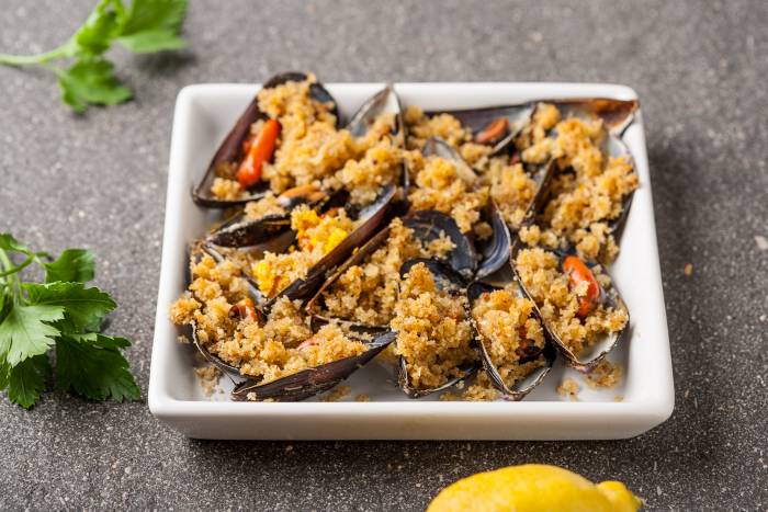 Mejillones gratinados