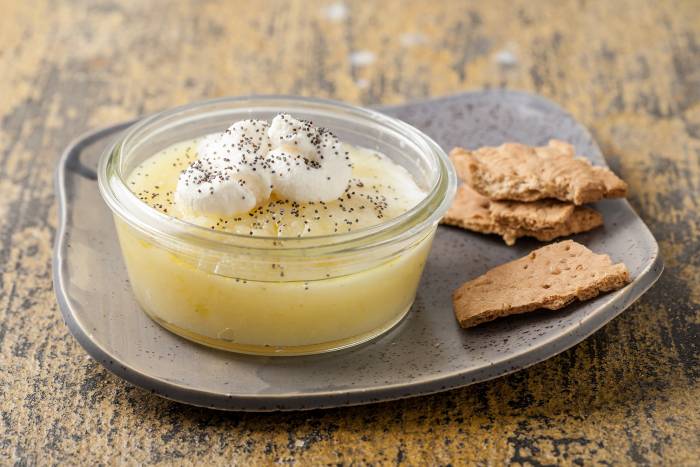 Crema de patata y requesón