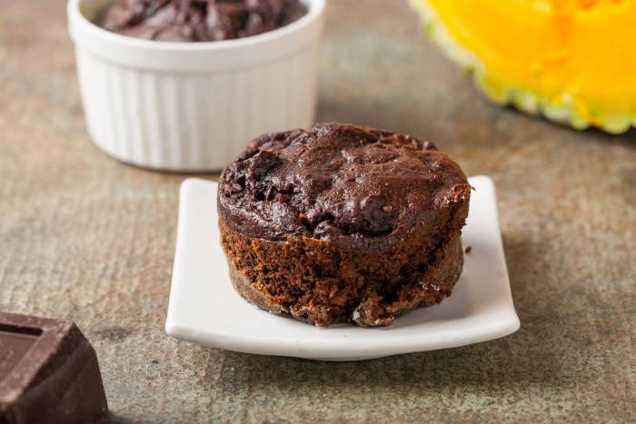 Muffin de chocolate y calabaza