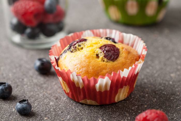 Muffin de frutos rojos