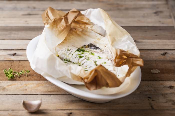 Filete de pescado a la papillote