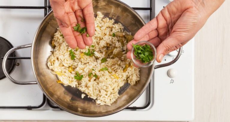 Arroz lleno de color