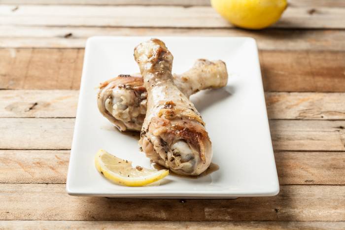 Muslos de pollo al limón
