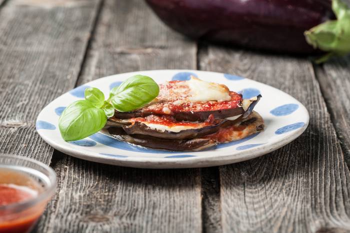 Pizza de berenjenas