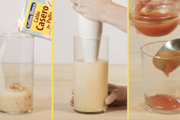 Sopa fría de garbanzos