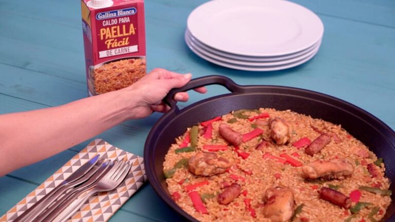 Paella de carne