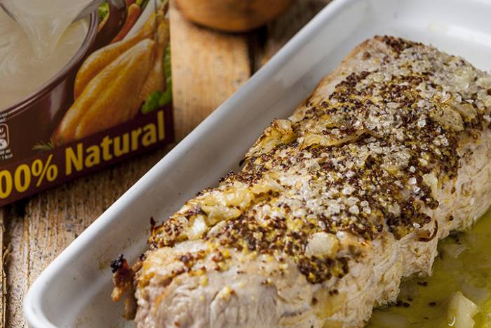Cerdo con mostaza y cardamomo