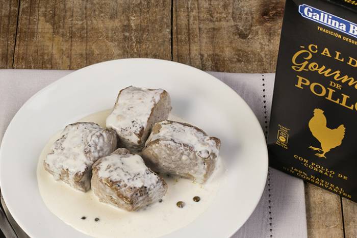 Solomillo a la pimienta