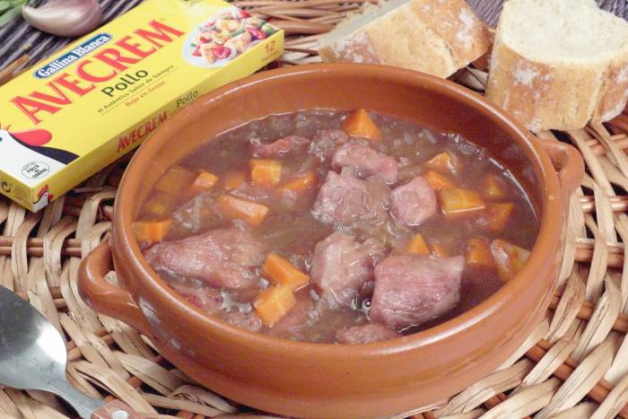 Estofado de pavo con verduras