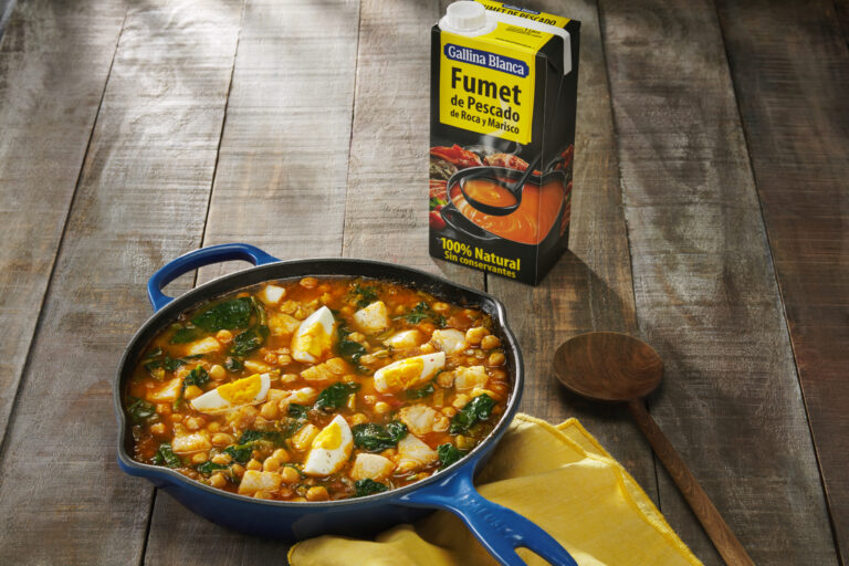 Garbanzos con bacalao