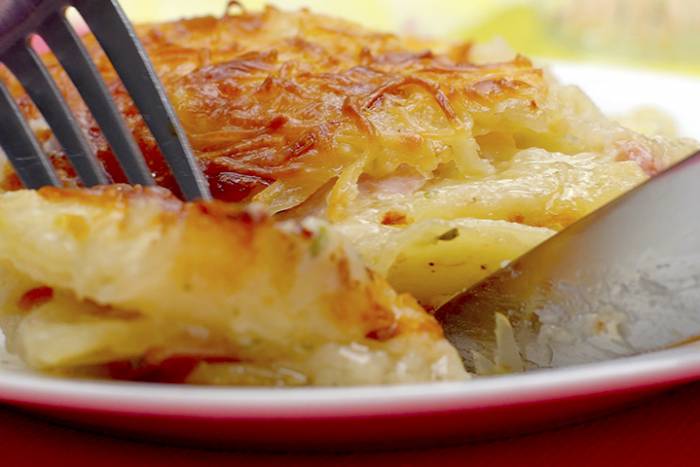 Pastel de patata y jamón