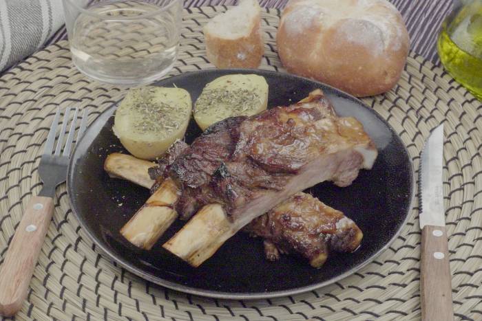 Costillas de cerdo a la miel