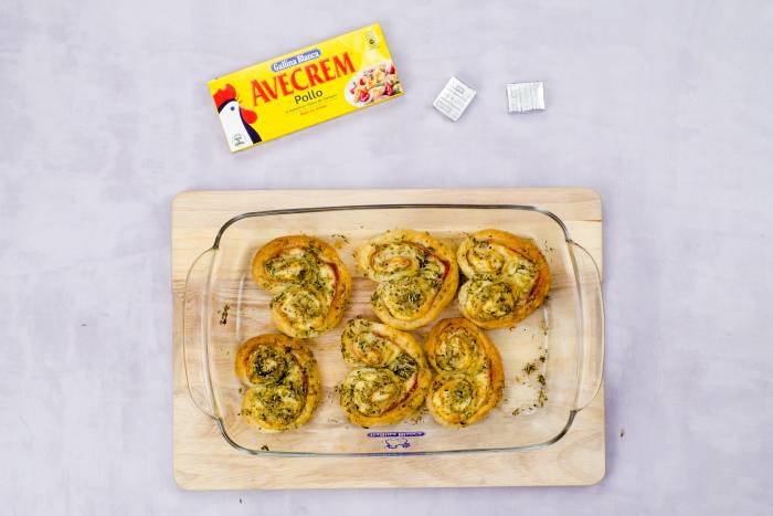 Hojaldre de jamón y queso