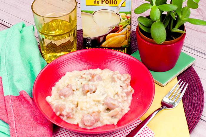 Risotto de salchichas