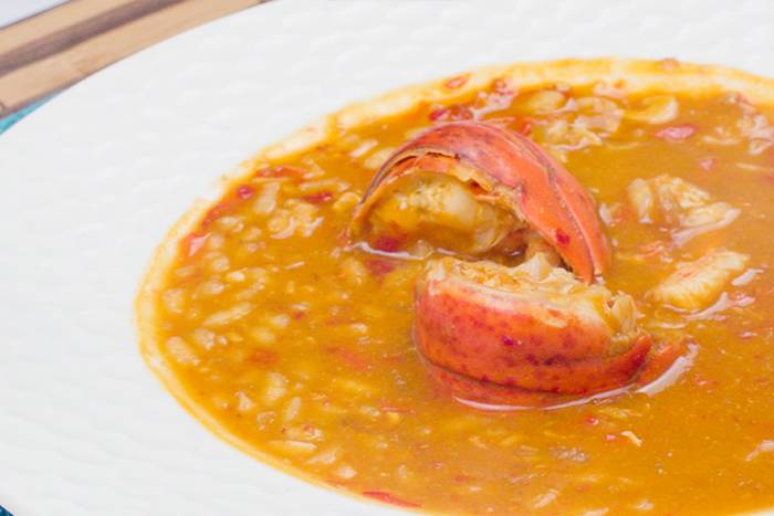 Arroz caldoso con bogavante