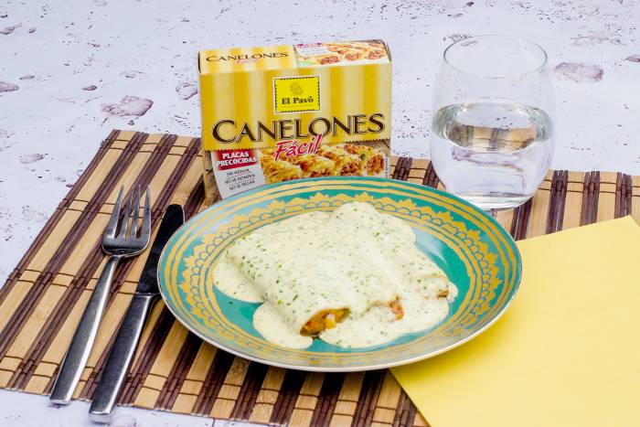 Canelones fríos de atún