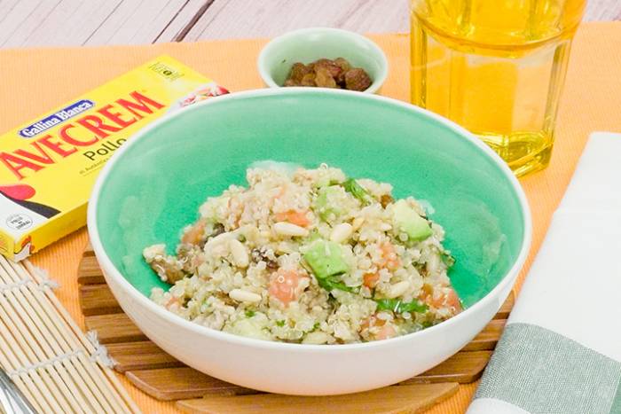 Ensalada de quinoa y aguacate