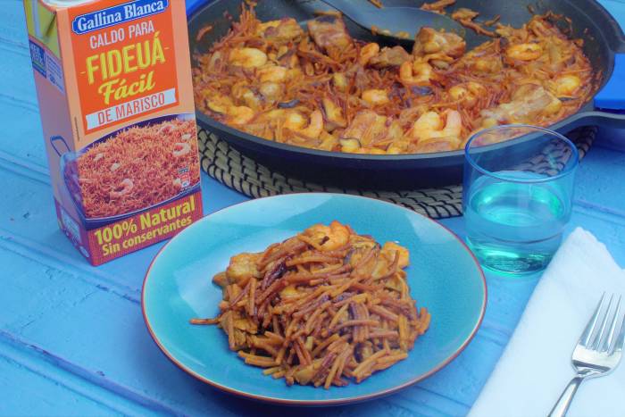 Fideuá mar y montaña