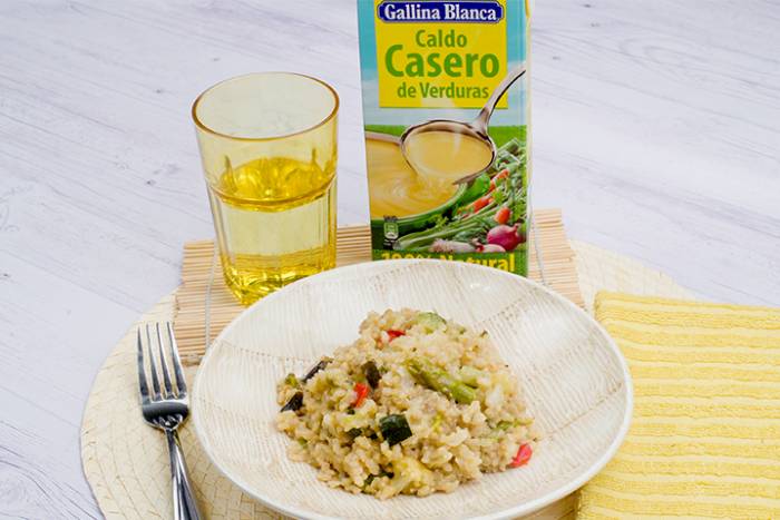 Arroz integral con verduras