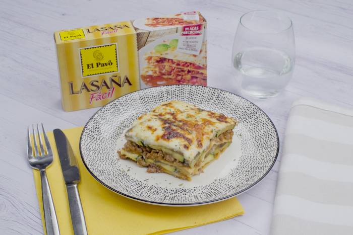 Lasaña de berenjena y calabacín