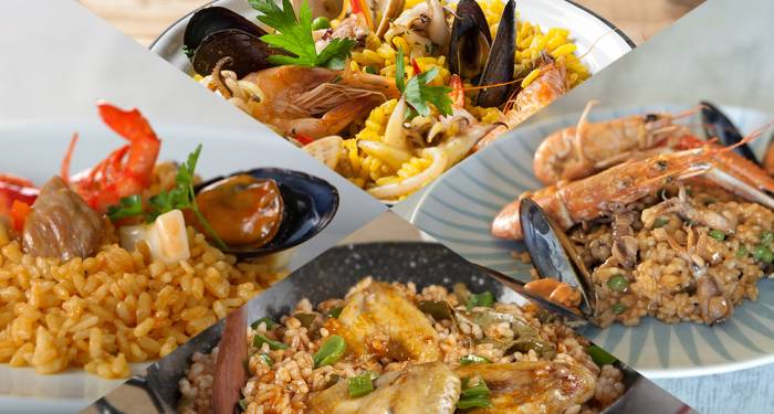 Tipos de paella