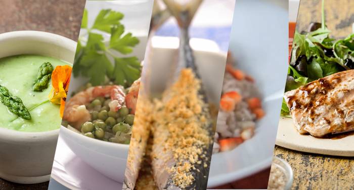 Cinco platos de primavera