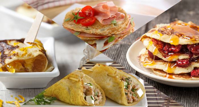 Crepes dulces y saladas, para todos los gustos