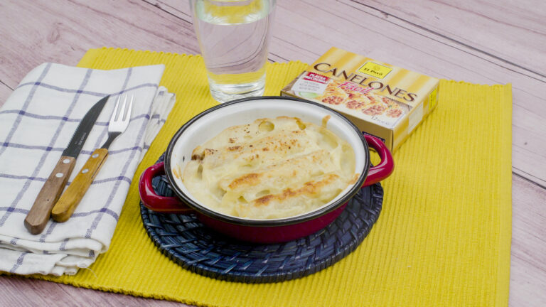 Canelones de carne picada