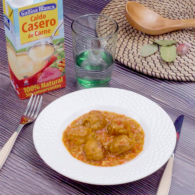 Guiso de albóndigas