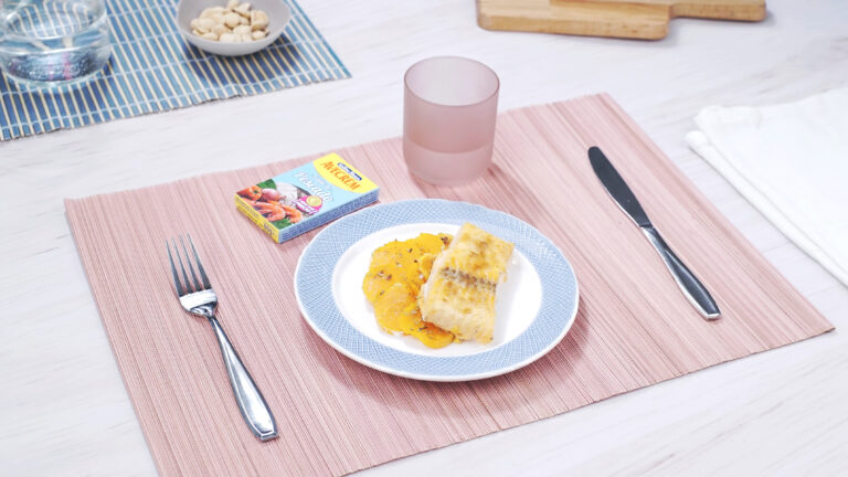 Salmón al horno con boniato