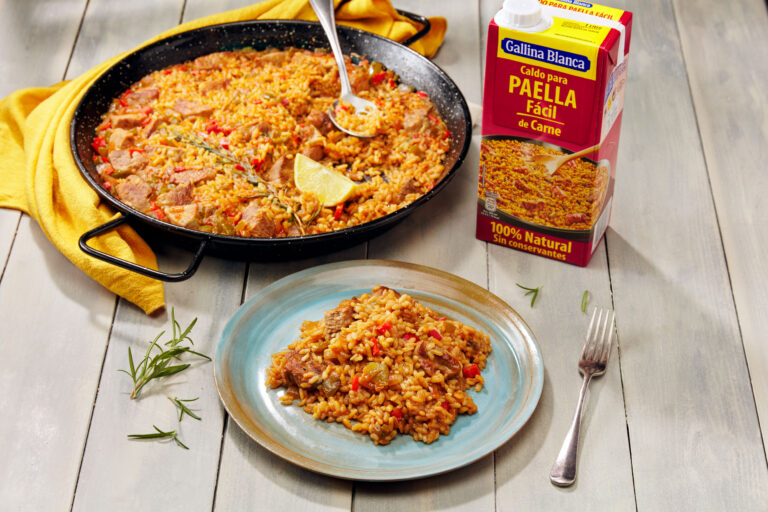 Arroz con carne de cerdo