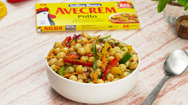 Ensalada de garbanzos con verduras