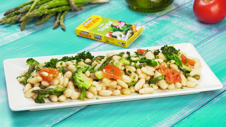 Ensalada de alubias con verduras