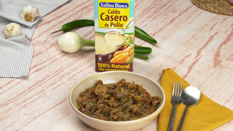 Mollejas de pollo encebolladas